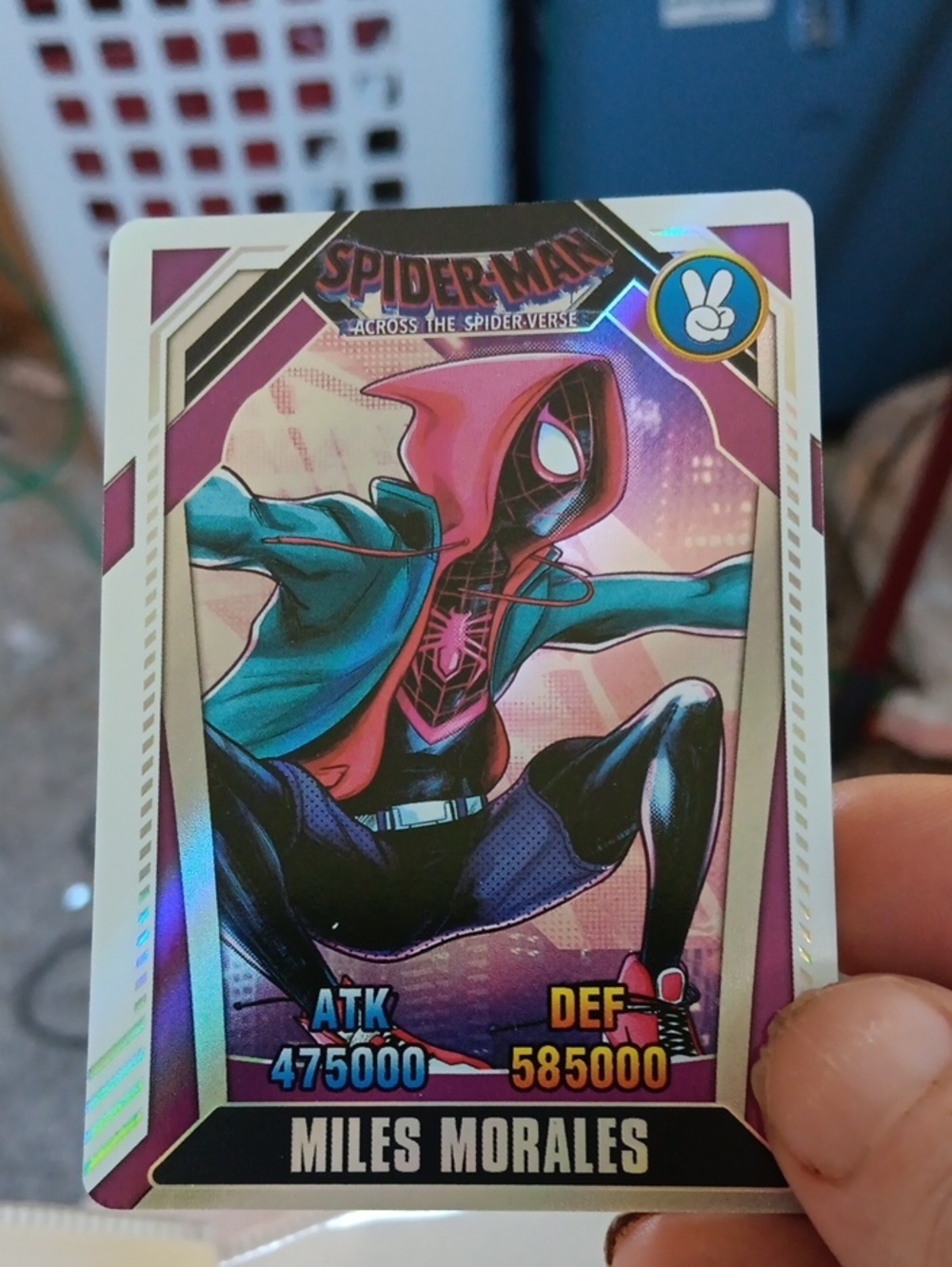 Marvel Miles Morales Trading Card - Pink/Black